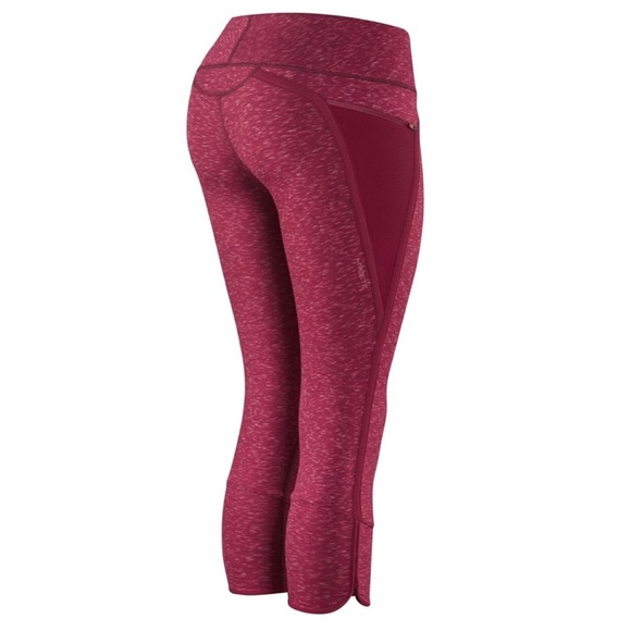 NEW Hylete Nimbus Caprite Leggings Heather Berry Plum Size XS - Picture 3 of 6